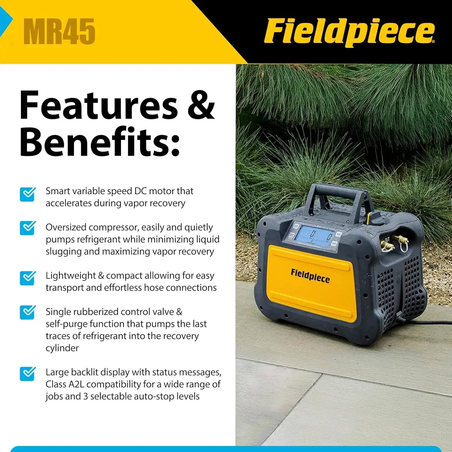 Fieldpiece - MR45 Легкий цифро – обзор и цена Coolant Flush Machine